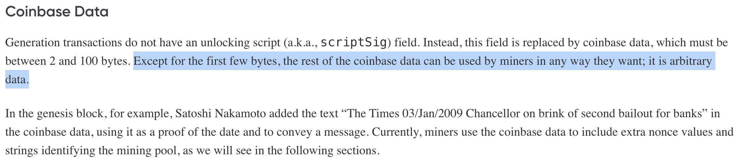 Mechanism used to inscribe the Genesis block message by Satoshi